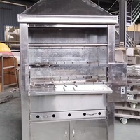 Machine à griller au charbon de bois grande capacité, équipement de cuisson de steaks, four à poisson grillé style thaïlandais