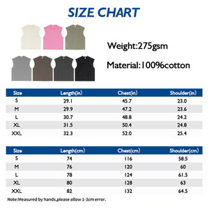 100% algodón recortado Streetwear Tank 2025 verano Unisex desgastado sin mangas Top - Product Image 3