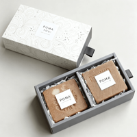 Boîte à savon portable de luxe OEM ODM, écologique, avec tiroir, impression personnalisée, en carton, pour savon artisanal, vente en gros