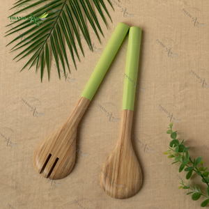 Juego de utensilios de cocina de cuchara de bambú ecológico con mango cómodo Diseño clásico de Vietnam para capacidad de 10ml para obsequios - Product Image 3