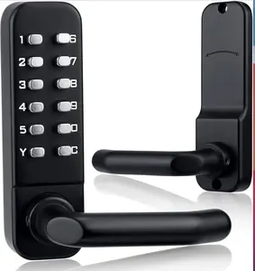 Numerical Pin Code Push Button keyless Metal Keypad IP65 Waterproof Mechanical Combination Door Lock