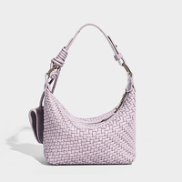 Sac à bandoulière tissé pour femme, sac hobo texturé avec sangle courte, sac à main décontracté pour tous les jours