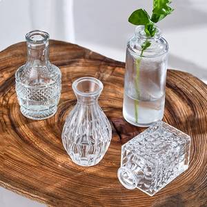 많은 디자인 작은 크기 투명 하이 퀄리티 꽃 유리 꽃병 새싹 꽃병 대량 장식 - Product Image 6