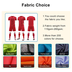 Maillots de football personnalisés pour hommes adultes, vente en gros, 100% polyester, impression par transfert thermique, OEM, entraînement, séchage rapide - Product Image 3