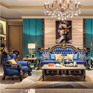 ชุดโซฟาเฟอร์นิเจอร์ไม้แบบเปิดในห้องนั่งเล่นสไตล์อังกฤษคลาสสิกคุณภาพสูงชุดโซฟาห้องนั่งเล่นสไตล์อังกฤษ - Product Image 2