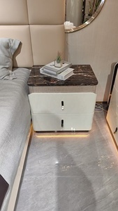 Juegos de Dormitorio de Lujo Estilo Turco, Cama King Size Elegante con Luces LED, Muebles para el Hogar - Product Image 4