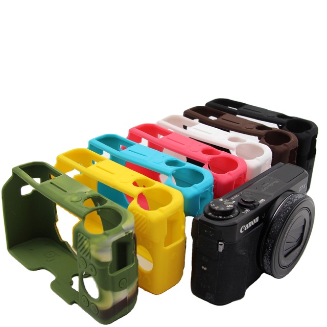 New Camera Silicone Case for Canon G7XII G7X II G7X Mark 2 G7X III G7X3 G7X Mark 3 Rubber Protective Body Cover Bag Camera Skin