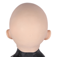 Masque facial en silicone transgenre, transexuelle, peau artificielle, cosplay, robe en latex pour hommes sexy, COS