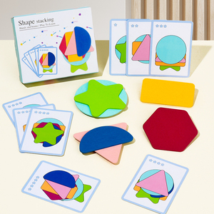 <span class=keywords><strong>Giochi</strong></span> Educativi Montessori per lo Sviluppo Logico, Attività Prescolare, Puzzle in <span class=keywords><strong>Legno</strong></span> Impilabili per Bambini - Product Image 1