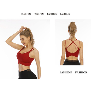 Venta caliente personalizado Fitness Yoga Bras a prueba de golpes transpirable cómodo deportes Yoga Bra - Product Image 5