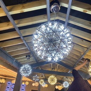 Boules de lumière AB pour restaurants, bars, foyers, supermarchés, hôtels - Lampes suspendues contemporaines à LED - Product Image 3