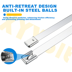 Attaches de câble en acier inoxydable 304/316 autobloquantes de type sphérique résistant à la corrosion personnalisables toutes les tailles standard - Product Image 2
