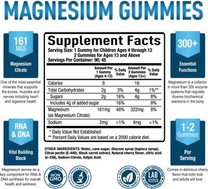 Gommes au magnésium multifonctionnelles pour améliorer l'humeur et la relaxation, gommes au magnésium, citrate de magnésium, améliorent la santé des os - Product Image 2