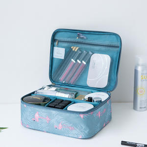กระเป๋าเครื่องสำอางผู้หญิงแบบพกพากันน้ำได้สำหรับเดินทางกล่องเก็บเครื่องสำอางความจุสูงมีซิปกระเป๋าความงาม <span class=keywords><strong>Nuskin</strong></span> - Product Image 3