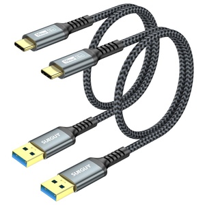 SUNGUY 18W Nylon Braided USB C Data <b>Cable</b> Fast Charging <b>Cable</b> Power <b>Cable</b> for Mobile <b>Phone</b> Latop and Car Use - Product Image 1