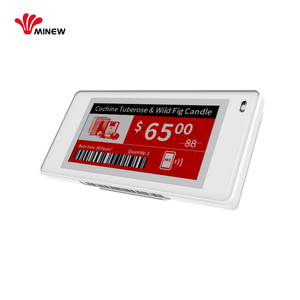 Etiqueta Electrónica para Estantes MinewTag de 2.13 Pulgadas, Diseño Delgado, Pantalla de Papel Electrónico de 3 Colores (Plástico ABS, Certificación CE/FCC/ROHS) para Uso en Comercios - Product Image 4