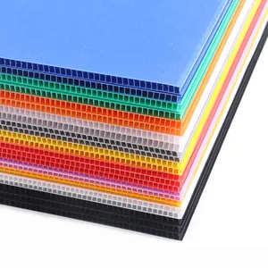 Manufacturer Promotion High Quality Antistatic Waterproof Stackable Hollow Colorful Sheet Pp Corrugated Sheet Coroplast Sheet