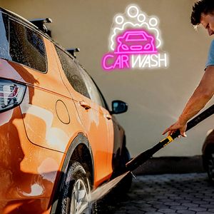 Car Wash Neon <b>Sign</b> LED indoor hanging ambient light shop <b>sign</b> wall decoration light entrance indicator light luminous <b>sign</b> 5/12v - Product Image 3