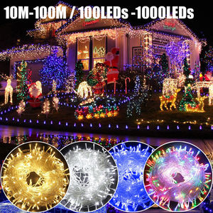 Guirlande lumineuse LED PVC d'extérieur professionnelle, blanc chaud, 24 prises, pour sapin de Noël, fabriquée en usine - Product Image 1