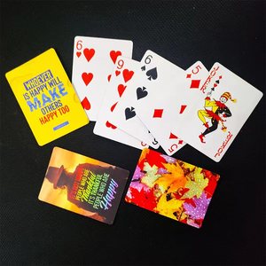 Nuevo producto, naipes personalizados sublimables, cartas de póquer con impresión de un solo lado, 54 cartas - Product Image 5