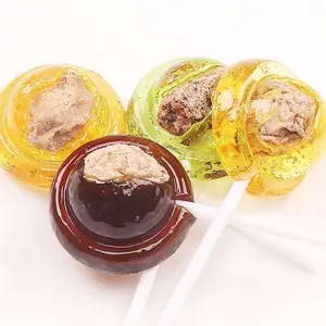 Halal Candy Lolly pop Hersteller Honig getrockneter Pflaumen lutscher