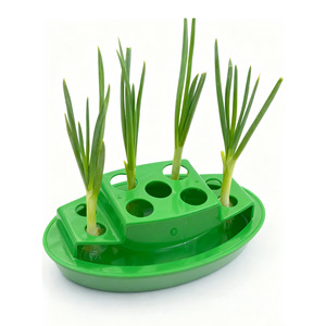 Hydroponic Scallion Grower Soilless Automatic Regenerating For Home Use Round Design No Installation Required - Product Image 1