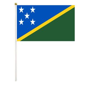 Drapeau à agiter à la main de la République démocratique du Congo en polyester personnalisé de haute qualité, 14x21cm, pour événements ou festivals - Product Image 5