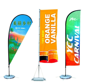 Tuoye Khuyến Mại Sử Dụng Quảng Cáo Triển Lãm Sự Kiện Ngoài Trời Lông Cờ Bay Bãi Biển Cờ Biểu Ngữ Đứng Giọt Nước Cờ - Product Image 5