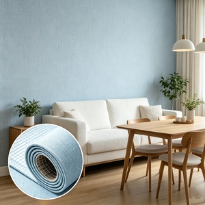Rotolo di Carta <span class=keywords><strong>da</strong></span> Parati Impermeabile <span class=keywords><strong>da</strong></span> 2,5 mm Economico Fornito dai Produttori, Rivestimento Murale in Tessuto Autoadesivo per Camera <span class=keywords><strong>da</strong></span> <span class=keywords><strong>Letto</strong></span> - Product Image 2