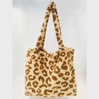 Sac fourre-tout léopard grande capacité, léger, sac à main à bandoulière, deux poignées, fermeture magnétique, usage quotidien, kakis doux