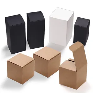 맞춤형 일반 소형 블랙 화이트 골판지 상자 포장 작은 향수병 종이 립스틱 화장품 패키지 상자