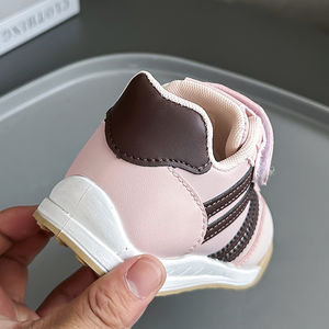 Новые модные кроссовки для мальчиков и девочек: хаки, коричневые, черные, с мягкой подошвой, нескользящие, дышащие, в немецком стиле для тренировок - Product Image 4