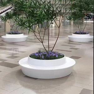 H117 Huge Tree <b>Pot</b> Outdoor City Artistic Garden Shopping Mall Decorative <b>Large</b> Size Flower and Tree Planters - Product Image 6