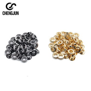 Kim loại phẳng dây giày với máy giặt 5mm Đồng giày & Túi phụ kiện phần cứng tùy chỉnh kích thước cho quần áo & phụ kiện may mặc - Product Image 2