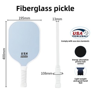 Raquette à pagaie en fibre de verre <span class=keywords><strong>simple</strong></span> et élégante avec noyau en nid d'abeille de 13mm d'épaisseur. - Product Image 2