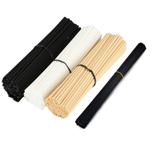 Custom White Wooden Color Fiber Rods 3mm*200mm Reed <b>Diffuser</b> <b>Stick</b> Air Freshener Aromatherapy Rattan Reeds - Product Image 3