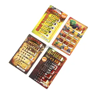 Vendita di fabbrica Pull Tabs giochi biglietti della lotteria stampa cinque finestre Pull Tabs personalizzate e Break Open biglietti della lotteria