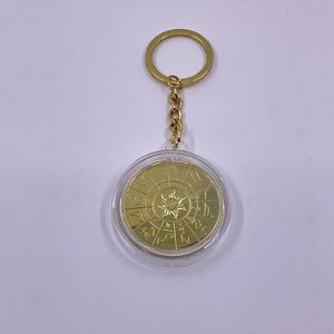 พวงกุญแจเหรียญเหล็กชุบทองลายเซนต์เซย่าอนิเมะญี่ปุ่น 12 แบบ มีสินค้าพร้อมส่ง - Product Image 6