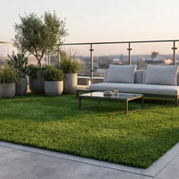 Gazon synthétique vert, tapis d'herbe artificielle en rouleau pour la maison, le jardin, le balcon, l'aménagement paysager