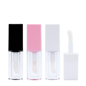 Tubes de gloss à lèvres vides personnalisés, conteneurs carrés pour rouge à lèvres liquide, emballage cosmétique en plastique pour flacon de gloss - Product Image 1