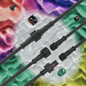 Connecteur circulaire PVB angulaire étanche 6P à brancher avec câble de 1M pour soudure rapide de fils PCB pour applications électriques - Product Image 3