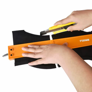 Medidor de contorno tipo empalme de 2 piezas Duplicaciones Herramienta de perfil de 5 pulgadas + 10 pulgadas Herramienta de medición de forma de regla de contorno de material plástico - Product Image 6