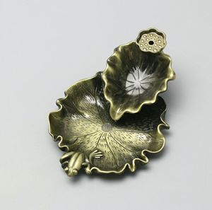 Quemador de Incienso de Cobre Antiguo con Diseño Personalizado, Estufa de Incienso con Diseño de Estanque de <span class=keywords><strong>Loto</strong></span>, Artesanía en Metal - Product Image 5