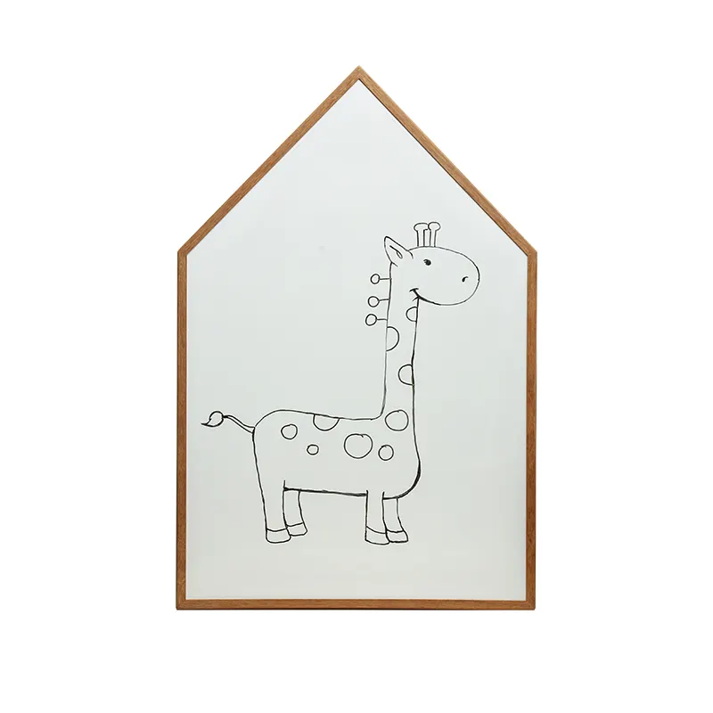 Quadro de madeira quadro branco casa design magnético infantil grafite escritório ensino mensagem bordo