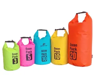 Durable Camping Randonnée Nautisme Ocean Pack Sport Beach Gear 500D Pvc 2L 5L 10L 15L Sac étanche à l'eau