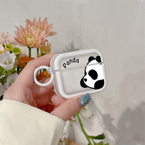 Étui en silicone pour écouteurs Creative Cute Chubby <span class=keywords><strong>Panda</strong></span> pour <span class=keywords><strong>Airpods</strong></span> 2 Pro 1/2 Matériau TPU étanche - Product Image 2
