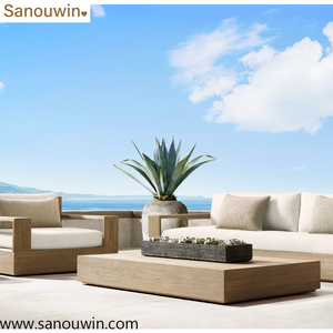 Chaise pivotante <span class=keywords><strong>d</strong></span>'extérieur en teck, chaise longue de patio au fini vieilli, 360 °   Base pivotante, <span class=keywords><strong>coussin</strong></span> à séchage rapide, résistant aux intempéries - Product Image 5