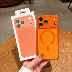 Funda Magnética Transparente Antiamarilla de Lujo a Prueba de Golpes para iPhone 17 Air 17Pro 17 Pro Max, Carga Inalámbrica, Cubierta Rígida de PC a Prueba de Golpes - Product Image 1