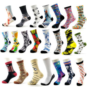 Maquette gratuite, sans MOQ, vente en gros, logo personnalisé, <span class=keywords><strong>chaussettes</strong></span> imprimées numériquement à 360°, <span class=keywords><strong>chaussettes</strong></span> 3D sans couture, cadeau original personnalisé, <span class=keywords><strong>chaussettes</strong></span> imprimées sur mesure - Product Image 3