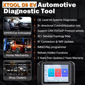 เครื่องมือวินิจฉัยรถยนต์ XTOOL D9EV D9 สำหรับรถยนต์พลังงานไฟฟ้า BYD พร้อมฟังก์ชันตรวจจับชุดแบตเตอรี่ การทดสอบแบบแอคทีฟ และการสร้างแผนที่โทโพโลยี - Product Image 3